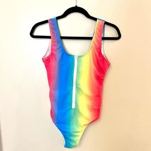 Rainbow One Piece Bathing Suit